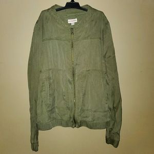 Green khaki Merona bomber style jacket